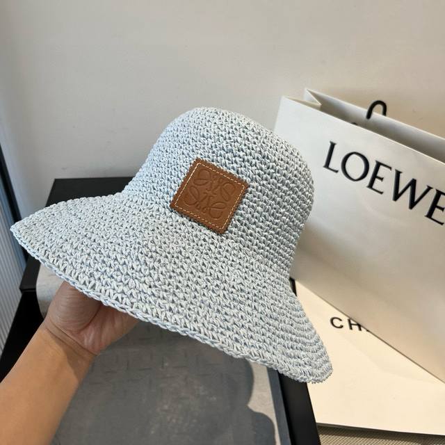 Loewe new straw hat, sun visor beach hat, head circumference 57Cm