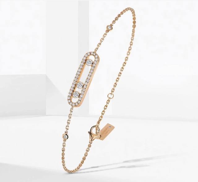 The most beautiful colorful diamond gold bracelet
