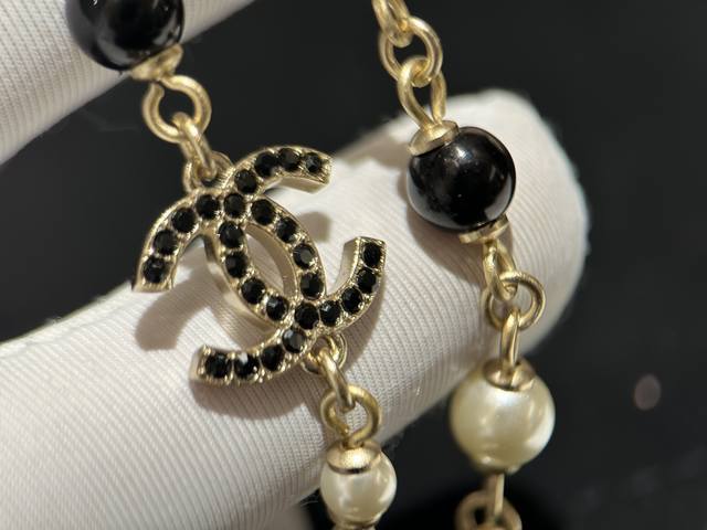 No. Xxl0252 Ch*Nel latest pearl sweater chain button consistent Zp brass materia