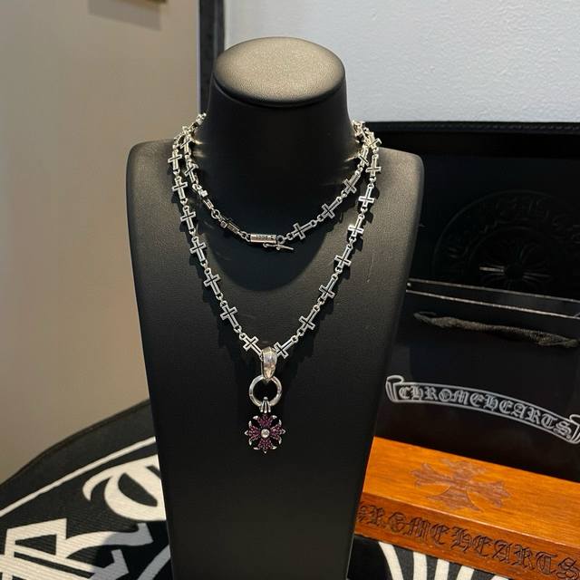 A4177 New large leopard head smooth necklace high-end imported S925 sterling sil