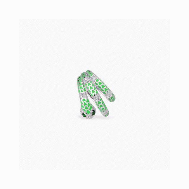 Tiffany snake series set bracelet ring