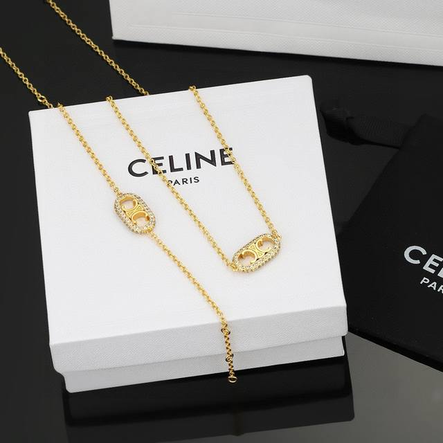 A3207 Kajia luxury round diamond double round hollow necklace high-end micro-inl