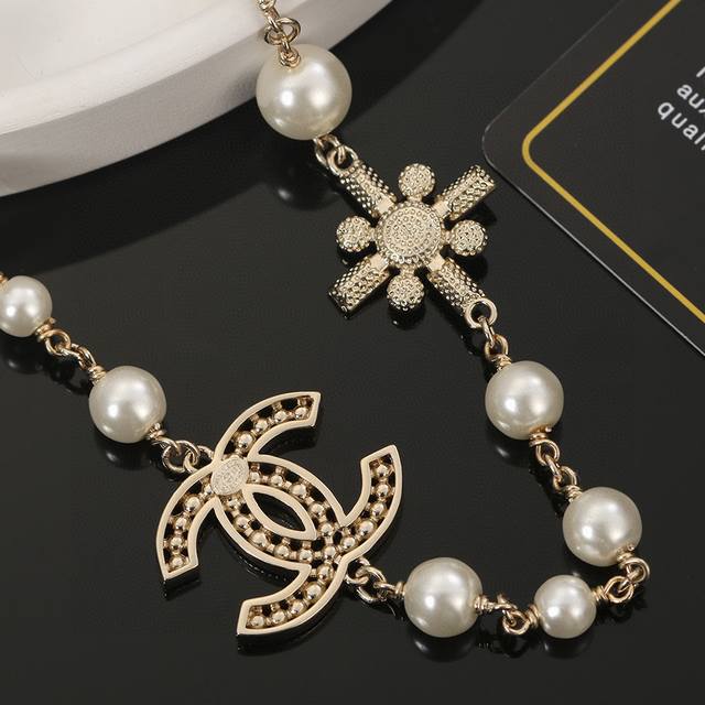 Classic full diamond four-leaf clover large and small flower necklace Van Cleef