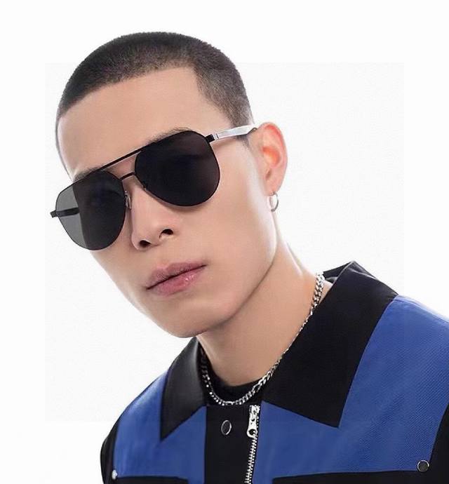 Gucci 2025 new men and women couple sunglasses polygonal sunglasses IP plating n
