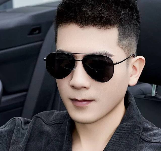 Lv men's colorful aviator polarized sunglasses Material: HD nylon thickened card
