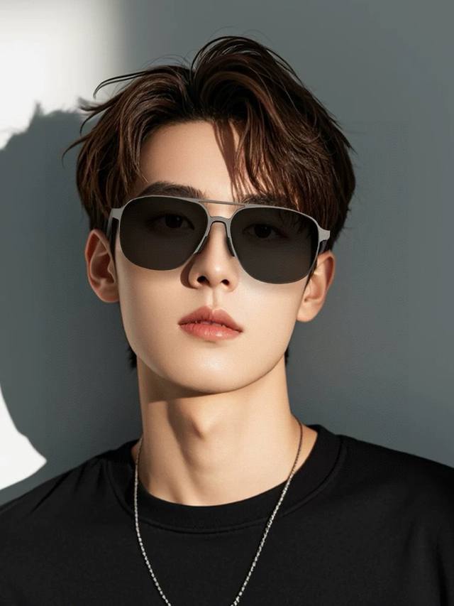 Lv men's colorful aviator polarized sunglasses Material: HD nylon thickened card