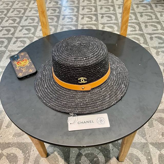 Chanel official straw hat, high-density production, a super tasteful straw hat ~