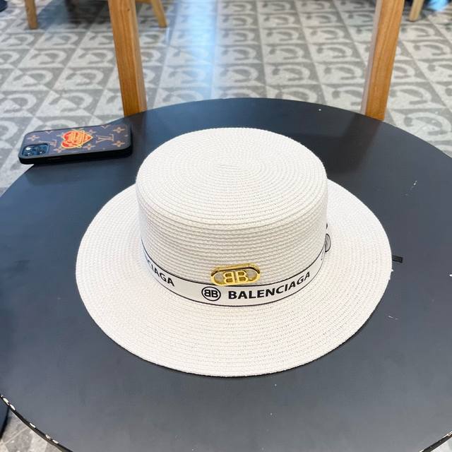 Balenciaga early spring new Korean version of the casual sun protection straw ha