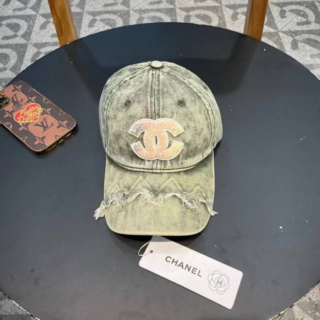 Chanel denim 2025 new simple style, new series baseball cap, hot style, big bran