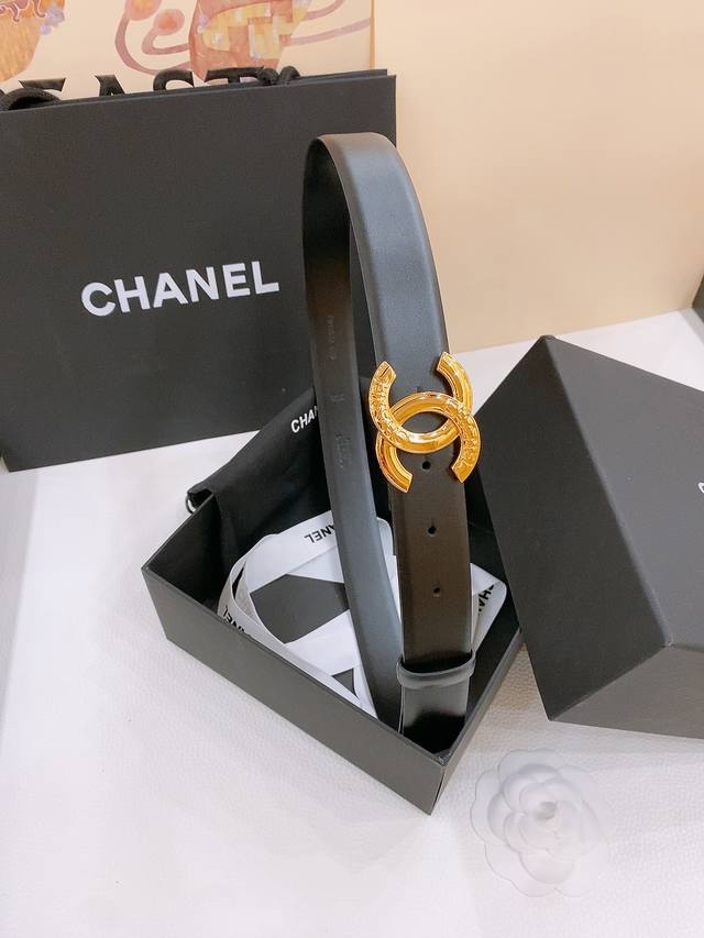 Special - Chanel Belt Classic double C belt, Cc hardware with imported fetal cow