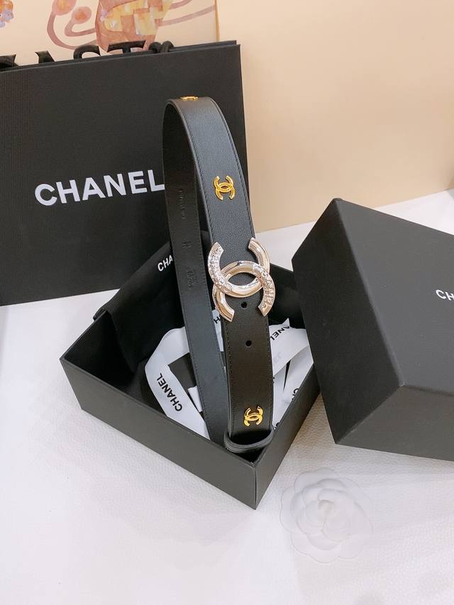 Special-Chanel Belt Classic double C belt, Cc hardware with calfskin belt body,