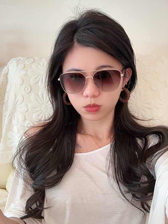 Armani 2025 new super versatile metal sunglasses, contoured oversized frames per