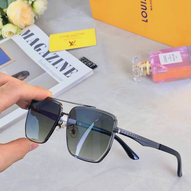 Louis Vuitto* new men's sunglasses fashion trend leisure sunglasses driving trav
