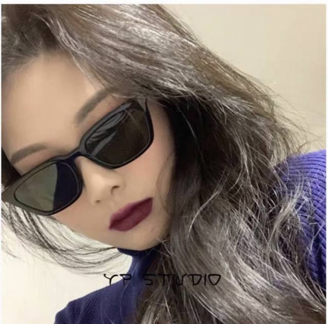 Retro cat-eye sunglasses for women European and American Ins small face style hi