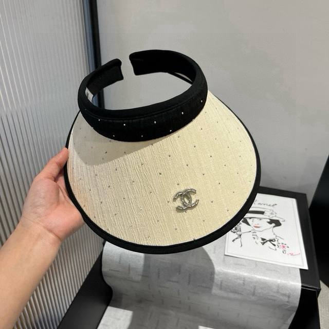 Chanel hollow headband sun hat