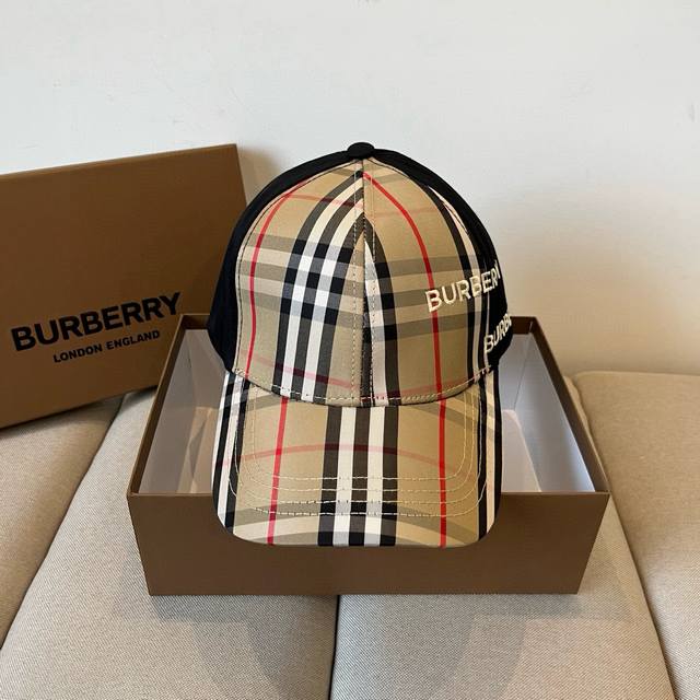 Burberry's new early spring baseball cap, simple and fashionable style, suitable