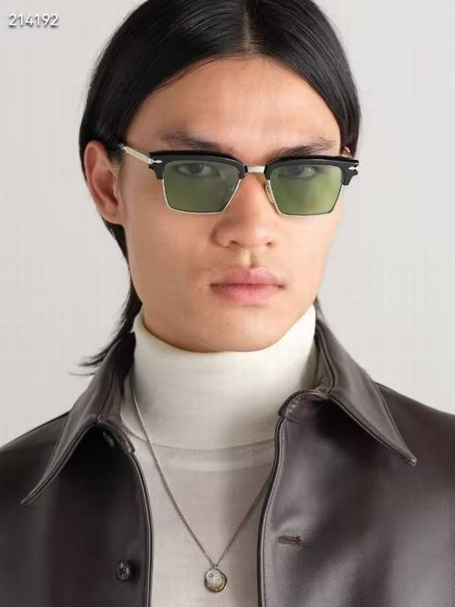 Titanium frame Jacques Marie Mage Japanese handmade glasses Model: Alin Size: 52