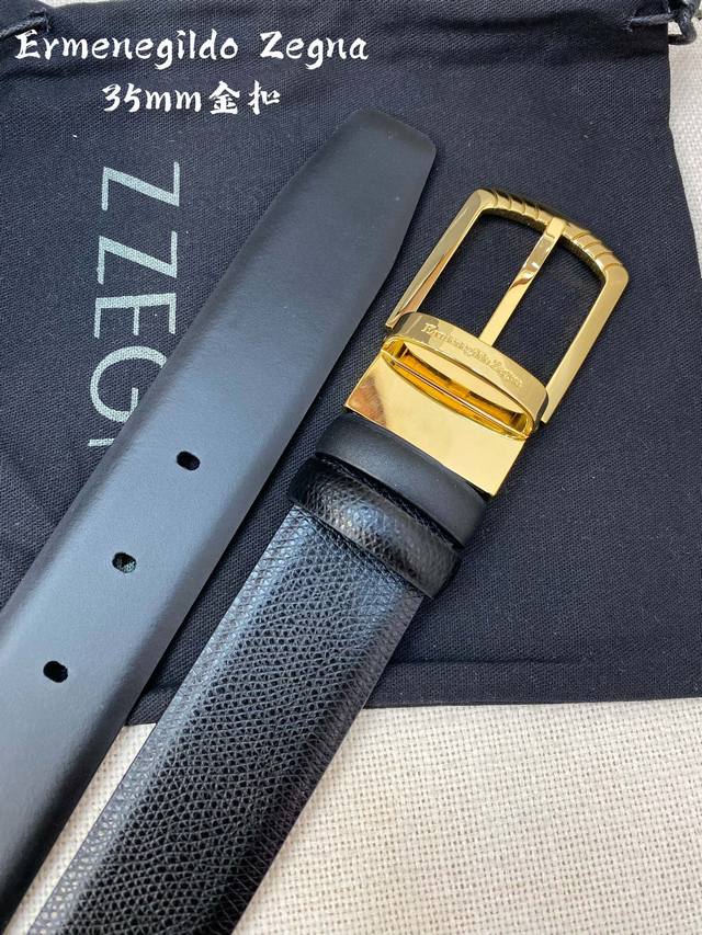 Special 1 Ermenegildo Zegna Men's Belt - Width 35mm 316 Premium Buckle Finely cr