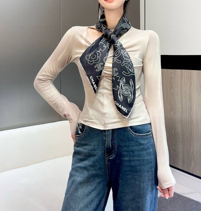 Coco Line Outline Size: 90X90Cm 100% silk twill 18Mm original weight! Exquisite