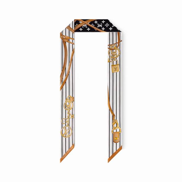 Official new Lv striped lock Donkey 100% silk 18 momme heavy twill material, Lon