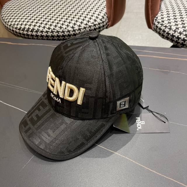 Fendi new original baseball cap, double F jacquard, a perennial hot seller in th