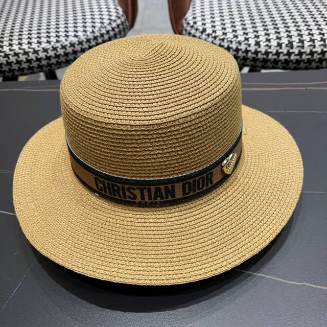 Dior official straw hat, high-density production, a super tasteful straw hat ~ t