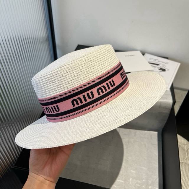 Miumiu new flat top hat, head circumference 57Cm