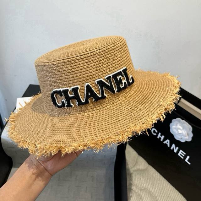 Chanel flat top hat