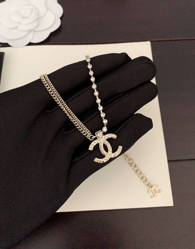 Ch*Nel latest claw chain double necklace consistent Zp brass material