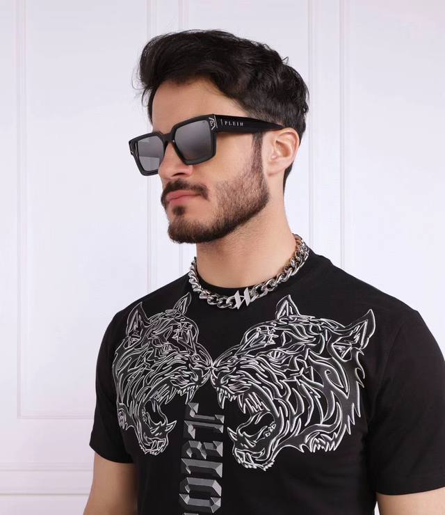 Philipp Plein Use imported plate cutting and polishing Full of gloss ~ Thickened