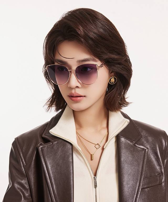 Dior fashion round frame sunglasses lens top luxury high quality [kiss] temperam