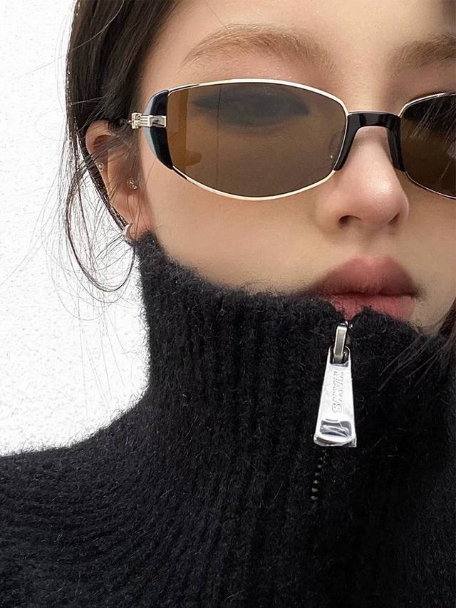 Gucci 2025 official new models, many celebrities' new models, large frame polari