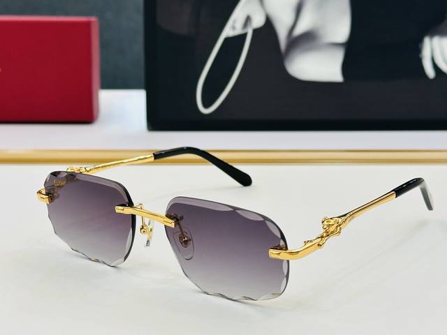 Cartier-Cartier Ct0281O Size: 56 mouth 17-140 Fashion casual X sunglasses