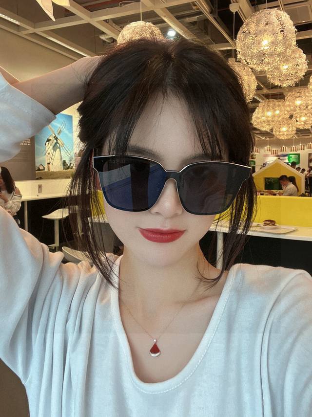 one-piece mirror Gucci new spring one-piece mirror large frame sunglasses for me