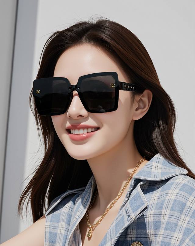Chanel Chanel 2025 new trendy fashion square frame sunglasses comfortable to wea