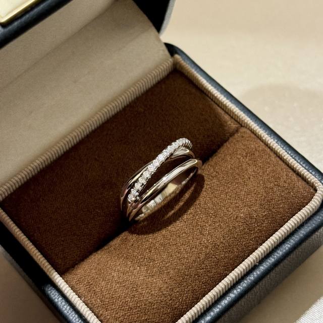 A6172 Independent designer three-ring cross ring High-end customization Top craf
