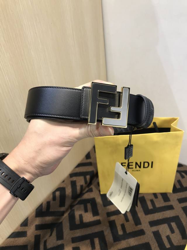 New Fd width 38 Mm supports Nfc chip scanning, logo shape belt, original F doubl