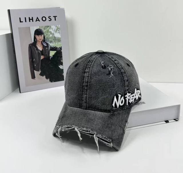 Running volume trendy brand ~ new hole washed cotton baseball cap, personalized