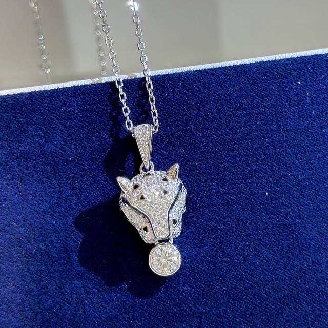 A0694 Kajia leopard single diamond necklace big brand original order customizati