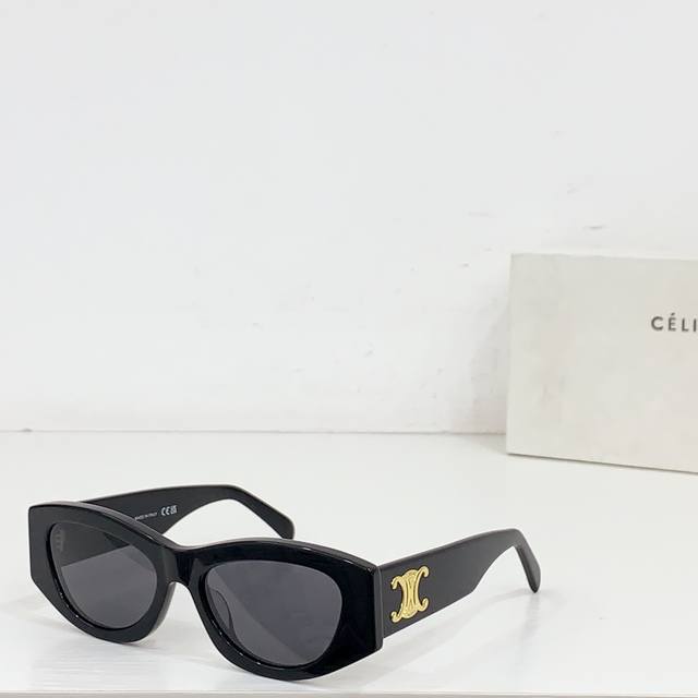 Celin* wide cat-eye Arc de Triomphe sunglasses Great for modifying face shape, l