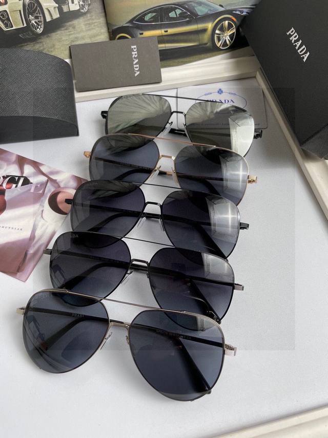 New Brand: Prada: High-quality original sunglasses for men and women Material: h