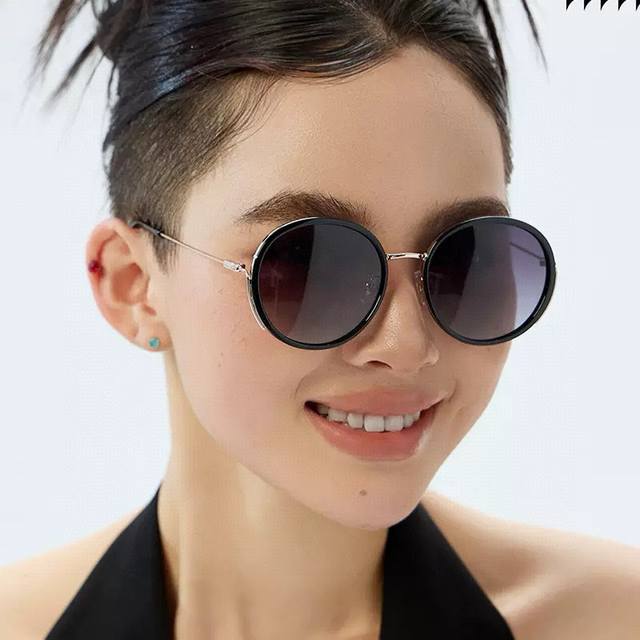 Gucci-Polarized Sunglasses 2025 New Spring Trend Hot Fashion Round Frame Polariz