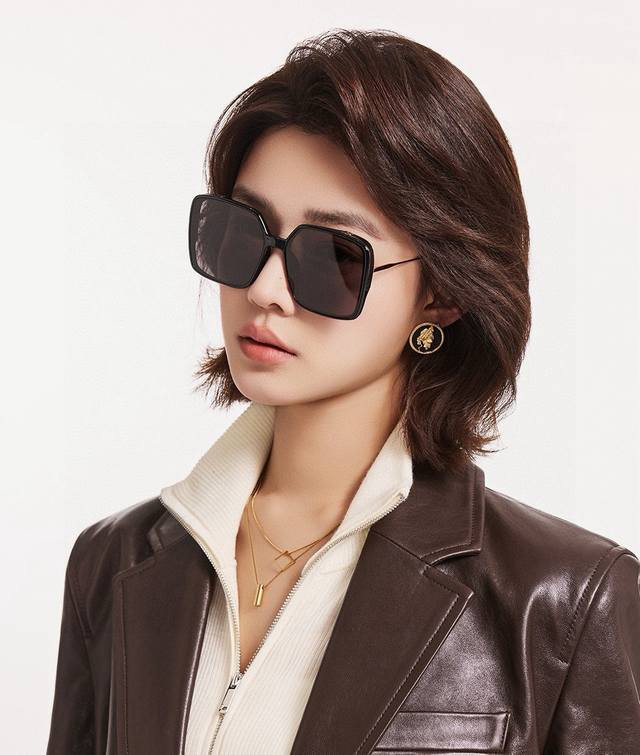 Dior-Dior 2025 Spring New Trend Hot Fashion Square Frame Polarized Sunglasses Hi