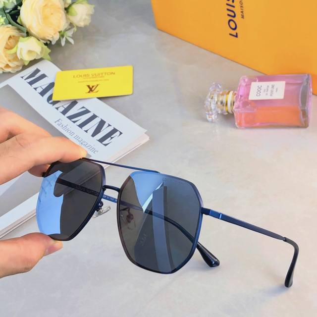 Louis Vuitto* Summer new polarized sunglasses for men European and American doub