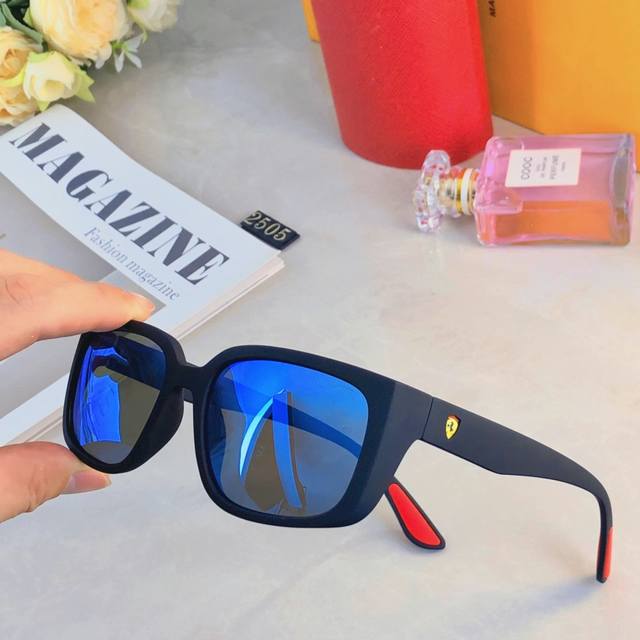 Ferrar* sunglasses for couples, trendy and handsome, retro and high-end, small f