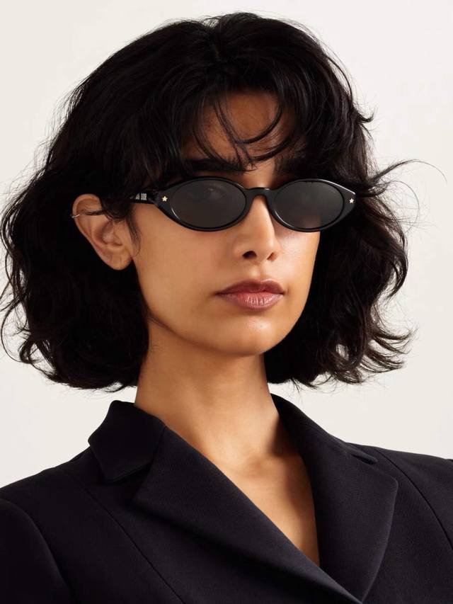Dio* retro oval women's sunglasses fashion trend anti-glare versatile handsome u