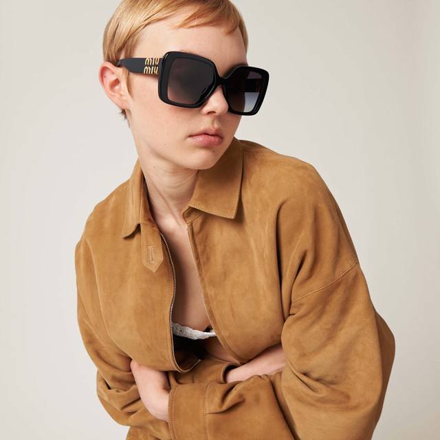 Miumi* Miu* Miu new sunglasses, Mod: Smu 10Y, high version Size: 56 mouth 17-135