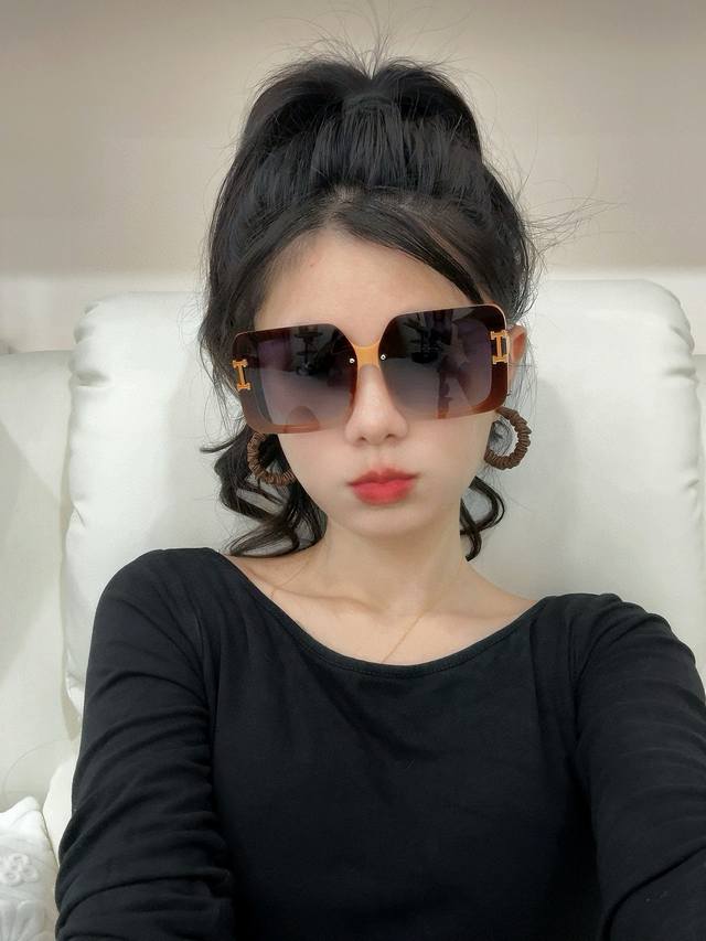 2025 New Hermes Women's Polarized Sunglasses Polaroid HD Lenses High Quality Tr-