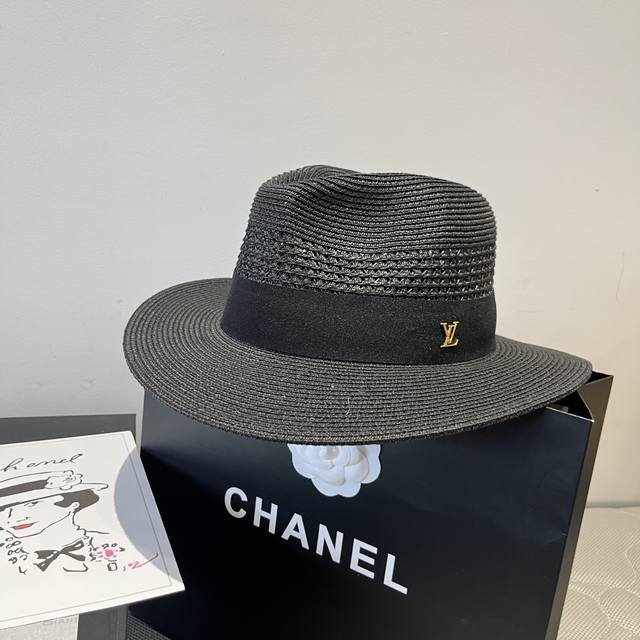 Lv Louis Vuitton new straw hat, Taiwan Pp straw hat, high-end custom made. Head