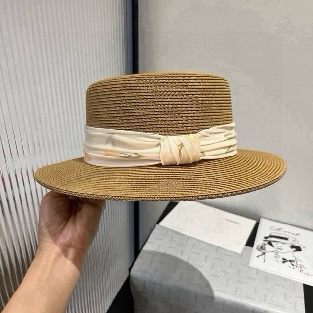 Chanel flat top hat, head circumference 57Cm